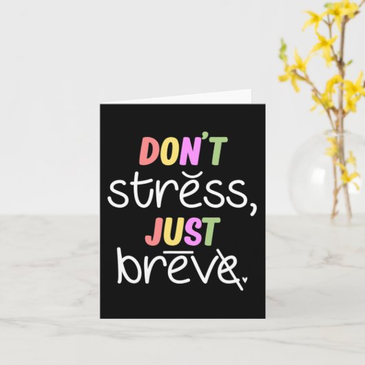 Geen stress op dyslexie Bewustzijnsstoornis Therap Kaart (Gele Bloem)