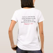 GEEN STRESS ZONE T-shirt, met scripts T-shirt (Achterkant)