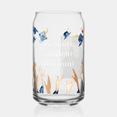 Geen studentenkorting meer | Monogram Afstuderen Blikvorm Glas (Voorkant)