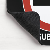 Geen subducerende Logo mousepad Muismat (Hoek)