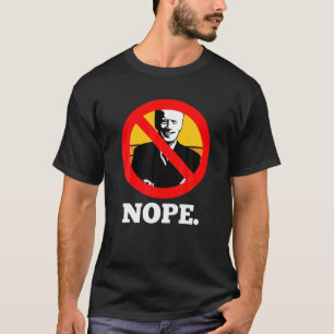 Geen Symbool Biden Nope Circle Teken verboden T-shirt