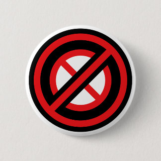 Geen symbool ronde button 5,7 cm