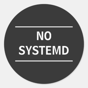 Geen systeem ronde sticker