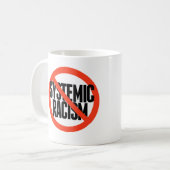 Geen systematische racisme koffiemok (Voorkant links)