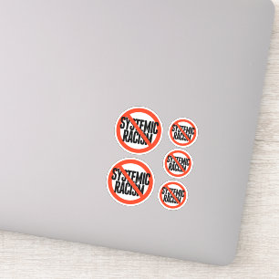 Geen systematische racisme sticker