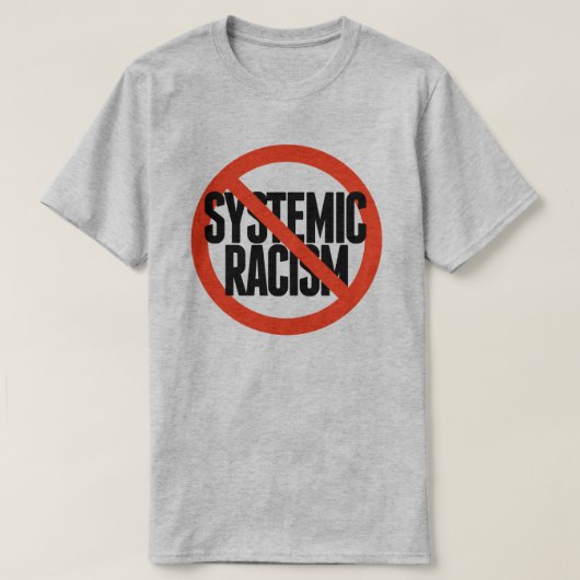 Geen systematische racisme t-shirt (Design voorkant)
