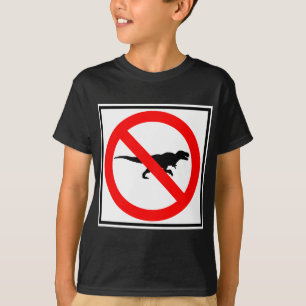 Geen T-Rexen wegwijzer Dinosaur T-shirt