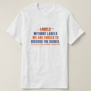 Geen T-shirt van Etiketten