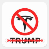 GEEN "T" VIERKANTE STICKER (Voorkant)