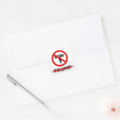 GEEN "T" VIERKANTE STICKER (Envelop)