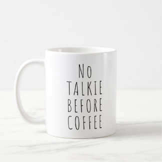 Geen Talkie voor koffie en thee Mok