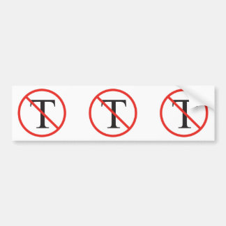 Geen Tea Party Bumpersticker
