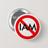 geen teken, IAM Ronde Button 5,7 Cm (Voorkant /achterkant)