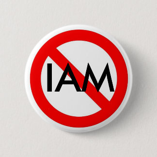 geen teken, IAM Ronde Button 5,7 Cm