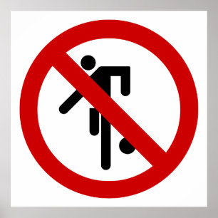 GEEN Teken ⚠ van het Park van Balspels ⚠ Thais Poster
