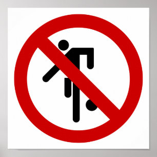 GEEN Teken ⚠ van het Park van Balspels ⚠ Thais Poster