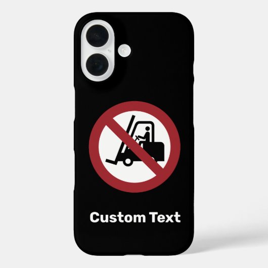 Geen teken van vorkliften Case-Mate iPhone case (Achterkant)