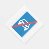 Geen tekens servet (Hoek)