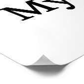 Geen tekst in mijn klasse poster (Hoek)