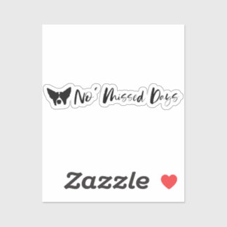 Geen tekstontwerp gemiste dagen sticker