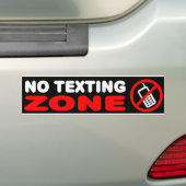 Geen tekstzone bumpersticker (Op auto)