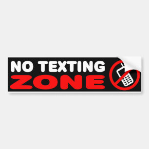 Geen tekstzone bumpersticker