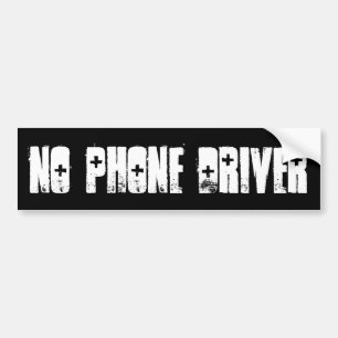 GEEN TELEFOONBESTUURDER BUMPERSTICKER
