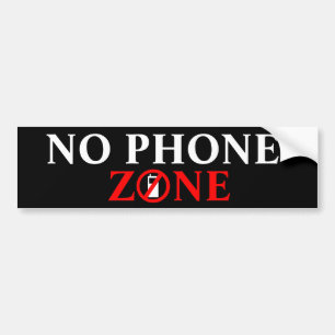 Geen telefoonzone (1.2) bumpersticker