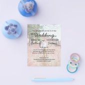 Geen thema, gewoon liefdesbudget foto's bruiloft b flyer (Enkel)