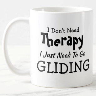 Geen therapie nodig om alleen maar te glijden op f koffiemok