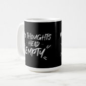 Geen Thoughts Head Empty Koffiemok (Voorkant links)