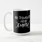 Geen Thoughts Head Empty Koffiemok (Links)