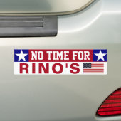 Geen tijd voor RINO's Bumpersticker (Op auto)