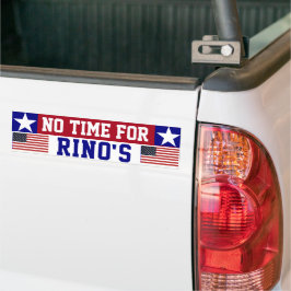 Geen Tijd Voor RINOS Bumpersticker