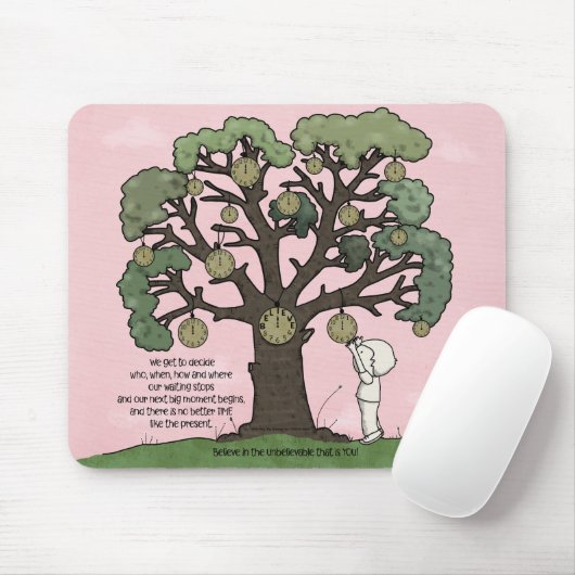 Geen TIJD Zoals het Cadeau Muismat (Met muis)