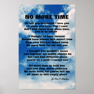 GEEN TIJDGEDICHT MEER POSTER