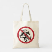 Geen toegestane Canvas tas honden (Achterkant)