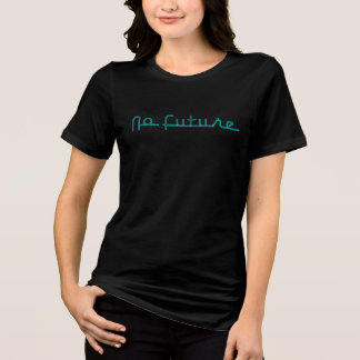 Geen toekomst (blauw) Tri-Blend shirt