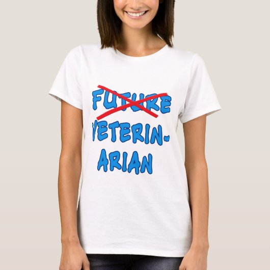 Geen toekomstig Vet Fun-Afstuderen meer ontwerpen T-shirt (Voorkant)