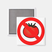 Geen tomaten Magnet Magneet (Voorkant / Achterkant)