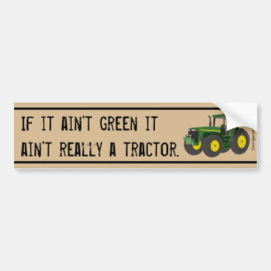 Geen trekker als het niet groen is. bumpersticker