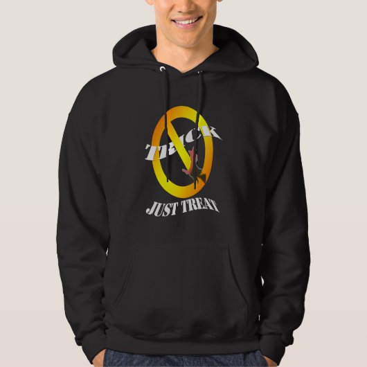 Geen truc alleen maar behandelen hoodie (Voorkant)