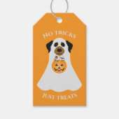 Geen trucs behandelen alleen Halloween Dog Cadeaulabel (Voorkant)