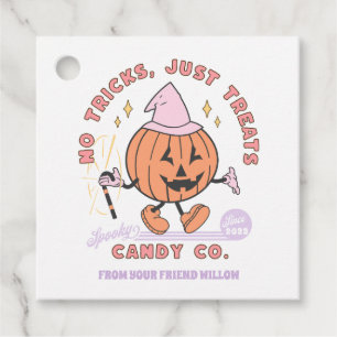 Geen trucs behandelt alleen Spooky Snoep Co Hallow Bedankjes Labels