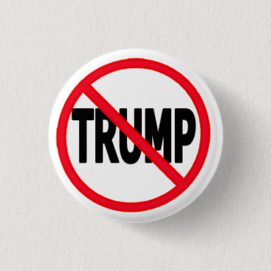 Geen Trump-Button (klein) Ronde Button 3,2 Cm (Voorkant)