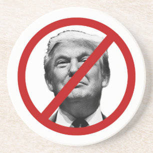 Geen Trump International Sign Zandsteen Onderzetter