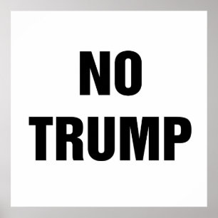 Geen Trump. Poster