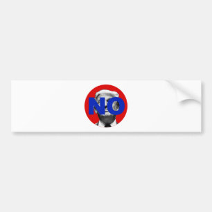 Geen Trump (rood en blauw) Bumpersticker