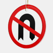 Geen U draaien Keramisch Ornament (Links)