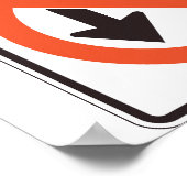 Geen U-Poster voor draaischijf Poster (Hoek)